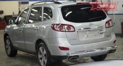 14 219 р. Защита заднего бампера Souz-96 (d76) Hyundai Santa Fe CM рестайлинг (2009-2012)  с доставкой в г. Воронеж. Увеличить фотографию 1