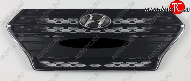 18 499 р. Решётка радиатора Стандарт Hyundai Solaris HCR седан дорестайлинг (2017-2020)  с доставкой в г. Воронеж
