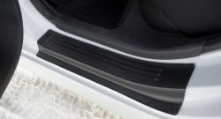 1 499 р. Накладки порожков салона RA Hyundai Solaris RBr седан рестайлинг (2014-2017) (Комплект (4 шт.))  с доставкой в г. Воронеж. Увеличить фотографию 3