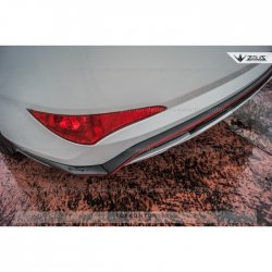 8 999 р. Накладка на задний бампер TopKontur Design Hyundai Solaris RBr седан дорестайлинг (2010-2014) (Неокрашенная)  с доставкой в г. Воронеж. Увеличить фотографию 6