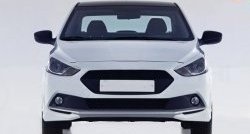 13 499 р. Передний бампер Sport Hyundai Solaris RBr седан дорестайлинг (2010-2014) (Неокрашенный)  с доставкой в г. Воронеж. Увеличить фотографию 3