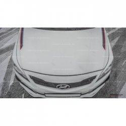 1 499 р. Реснички на фары HS1 Hyundai Solaris RBr седан дорестайлинг (2010-2014) (Неокрашенные)  с доставкой в г. Воронеж. Увеличить фотографию 3