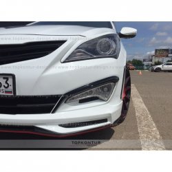 1 499 р. Реснички на фары Zeus Hyundai Solaris RBr седан дорестайлинг (2010-2014) (Неокрашенные)  с доставкой в г. Воронеж. Увеличить фотографию 3