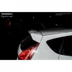4 699 р. Спойлер TopKontur Design Hyundai Solaris RBr хэтчбэк рестайлинг (2014-2017) (Неокрашенный)  с доставкой в г. Воронеж. Увеличить фотографию 6