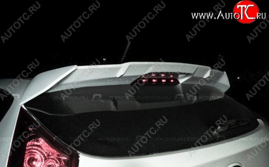 4 699 р. Спойлер TopKontur Design Hyundai Solaris RBr хэтчбэк рестайлинг (2014-2017) (Неокрашенный)  с доставкой в г. Воронеж