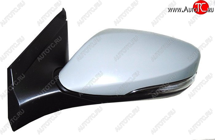 2 559 р. Боковое левое зеркало заднего вида SAT (поворот, 5 контактов) Hyundai Solaris RBr хэтчбэк дорестайлинг (2010-2014) (Неокрашенное)  с доставкой в г. Воронеж