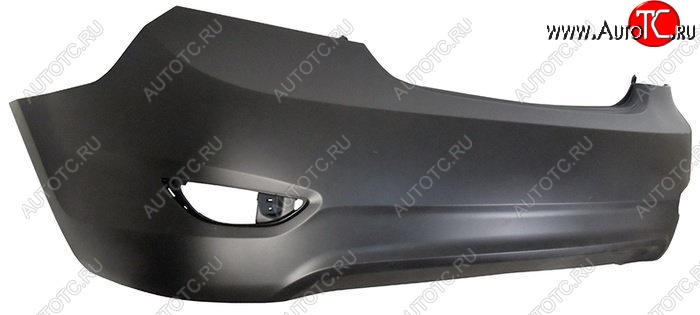 1 639 р. Задний бампер SAT Hyundai Solaris RBr седан дорестайлинг (2010-2014) (Неокрашенный)  с доставкой в г. Воронеж