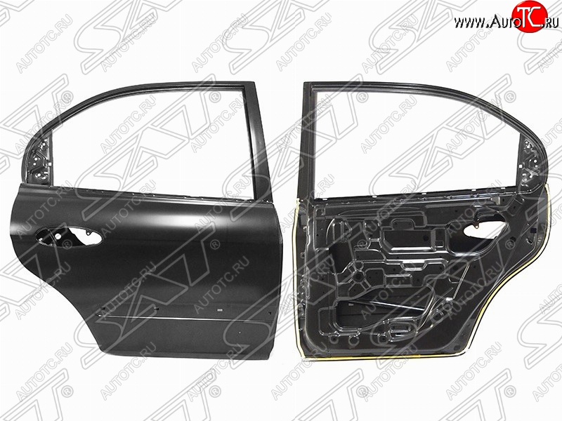 9 249 р. Правая дверь задняя SAT Hyundai Sonata EF рестайлинг ТагАЗ (2001-2013) (Неокрашенная)  с доставкой в г. Воронеж