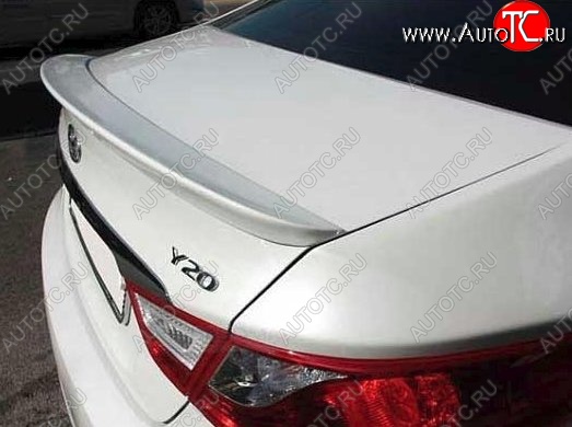 6 249 р. Лип спойлер CT Hyundai Sonata YF (2009-2014) (Неокрашенный)  с доставкой в г. Воронеж