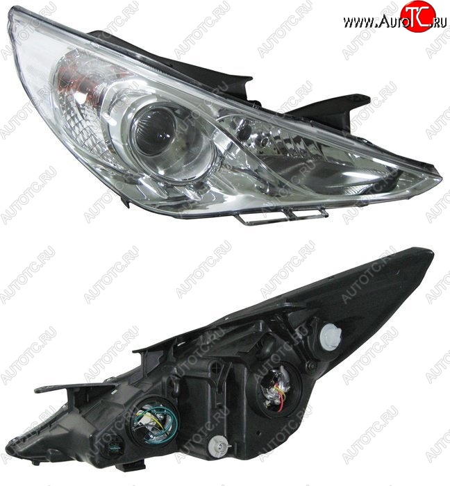 4 799 р. Правая фара SAT Hyundai Sonata YF (2009-2014)  с доставкой в г. Воронеж