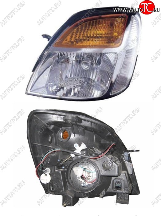 6 549 р. Левая фара SAT Hyundai Starex/H1 A1 рестайлинг (2004-2007)  с доставкой в г. Воронеж