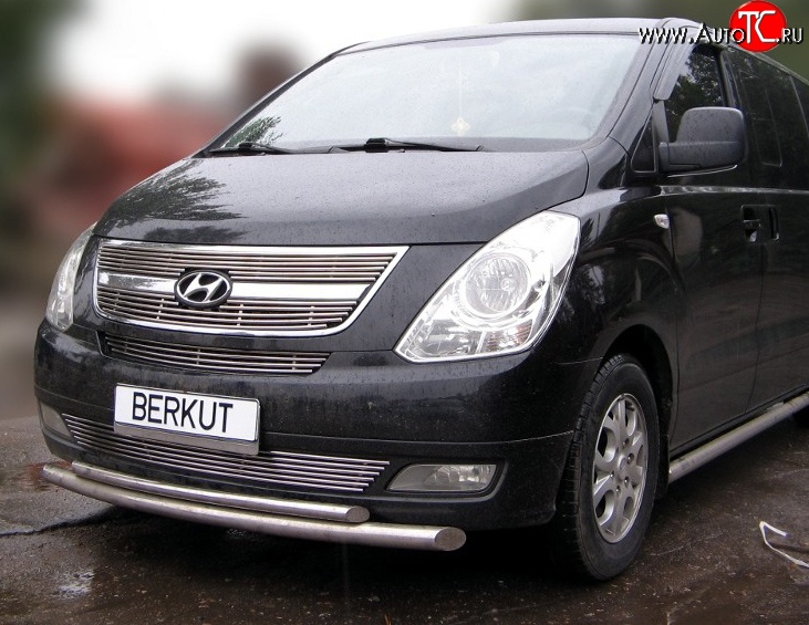 4 799 р. Декоративная вставка решетки радиатора Berkut Hyundai Starex/Grand Starex/H1 TQ рестайлинг (2014-2018)  с доставкой в г. Воронеж