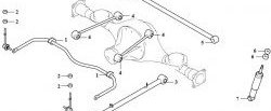 244 р. Полиуретановая втулка стабилизатора задней подвески Точка Опоры Hyundai Terracan HP рестайлинг (2004-2007)  с доставкой в г. Воронеж. Увеличить фотографию 2