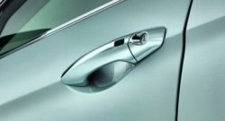 2 149 р. Накладки на внешние ручки дверей СТ Hyundai Tucson LM (2010-2017) (Неокрашенные)  с доставкой в г. Воронеж. Увеличить фотографию 2