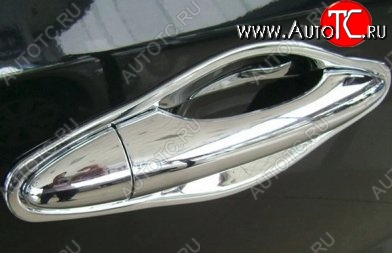 2 149 р. Накладки под ручки дверей (мыльницы) СТ Hyundai Tucson LM (2010-2017) (Неокрашенные)  с доставкой в г. Воронеж