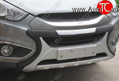 13 299 р. Накладка на передний бампер CT Hyundai Tucson LM (2010-2017) (Неокрашенная)  с доставкой в г. Воронеж