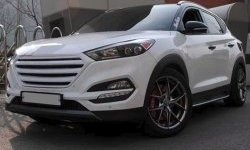 9 649 р. Решётка радиатора CT Hyundai Tucson LM (2010-2017) (Неокрашенная)  с доставкой в г. Воронеж. Увеличить фотографию 5