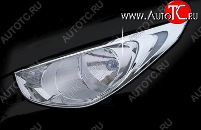 4 199 р. Накладки на фары СТ Hyundai Tucson LM (2010-2017) (Неокрашенные)  с доставкой в г. Воронеж