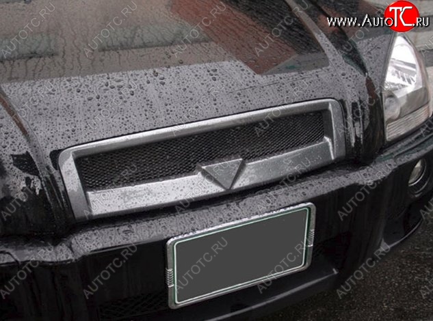 4 599 р. Решётка радиатора RoadRuns Hyundai Tucson JM (2004-2010) (Неокрашенная)  с доставкой в г. Воронеж