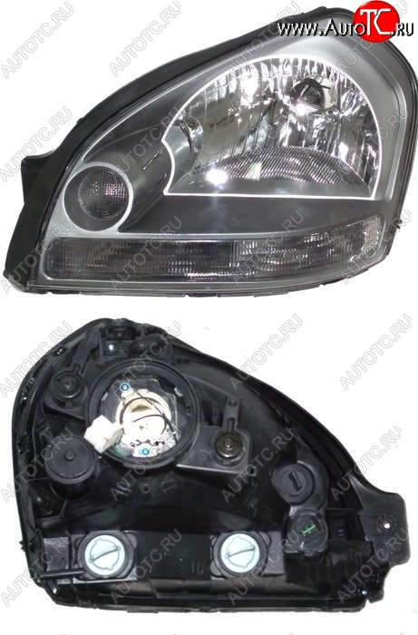3 599 р. Левая фара SAT Hyundai Tucson JM (2004-2010)  с доставкой в г. Воронеж