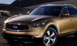 17 299 р. Накладка на передний бампер CT INFINITI FX35 S50 дорестайлинг (2002-2005) (Неокрашенная)  с доставкой в г. Воронеж. Увеличить фотографию 1