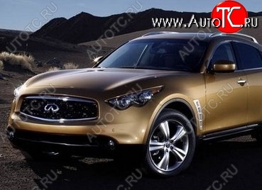 17 299 р. Накладка на передний бампер CT INFINITI FX35 S50 дорестайлинг (2002-2005) (Неокрашенная)  с доставкой в г. Воронеж