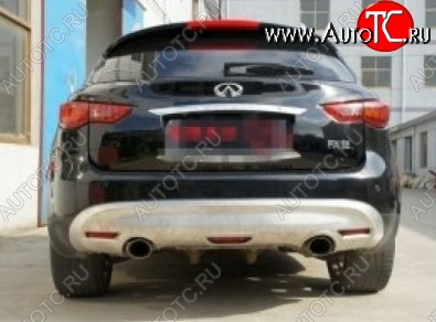 17 299 р. Накладка на задний бампер CT INFINITI FX35 S50 дорестайлинг (2002-2005) (Неокрашенная)  с доставкой в г. Воронеж