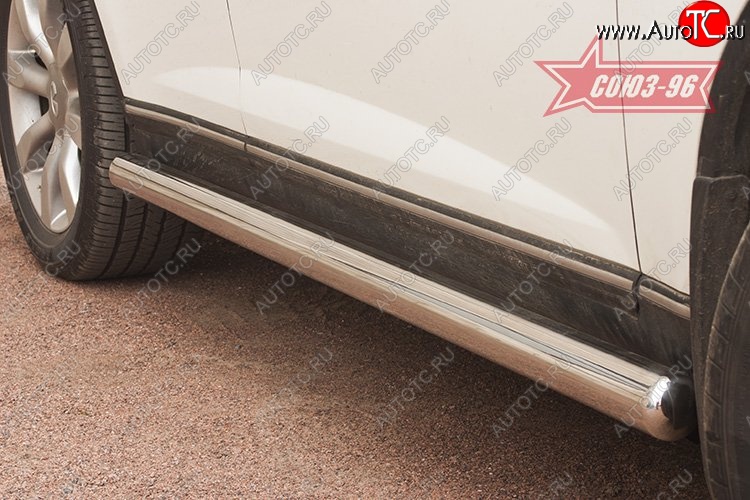 20 294 р. Защита порогов (Америка) Souz-96 (d76) INFINITI FX35 S50 дорестайлинг (2002-2005)  с доставкой в г. Воронеж