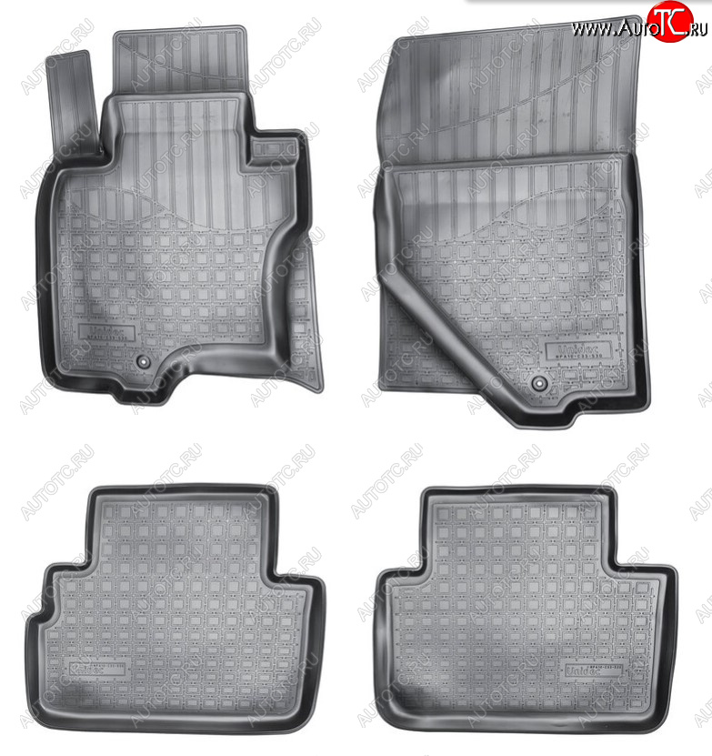 2 989 р. Комплект салонных ковриков Norplast Unidec  INFINITI FX50  S51 - QX70  S51 (Цвет: черный)  с доставкой в г. Воронеж