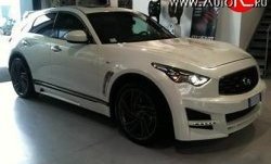 31 299 р. Передний бампер Lorinser INFINITI FX37 S51 рестайлинг (2011-2013) (Неокрашенный)  с доставкой в г. Воронеж. Увеличить фотографию 2