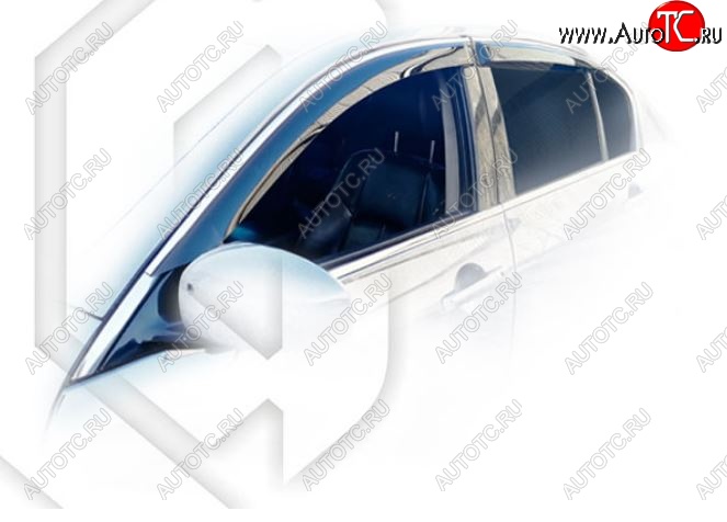 1 999 р. Дефлектора окон (V36) CA-Plastiс INFINITI G35 V36 седан (2006-2015) (Classic полупрозрачный, Без хром молдингов)  с доставкой в г. Воронеж