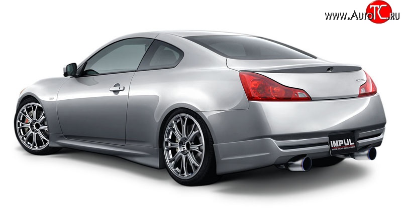 25 249 р. Накладка на задний бампер Impul INFINITI G37 V36 седан рестайлинг (2008-2014) (Неокрашенная)  с доставкой в г. Воронеж