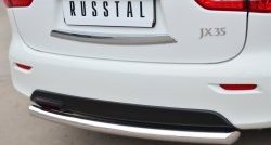 14 999 р. Одинарная защита заднего бампера из трубы диаметром 63 мм SLITKOFF INFINITI JX35 (2012-2014)  с доставкой в г. Воронеж. Увеличить фотографию 2