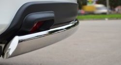 11 599 р. Защита заднего бампера (Ø75x42 мм, нержавейка) Russtal INFINITI JX35 (2012-2014)  с доставкой в г. Воронеж. Увеличить фотографию 3