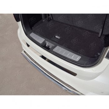 1 659 р. Накладка на задний бампер Russtal (лист) INFINITI QX60 L50 рестайлинг (2016-2021)  с доставкой в г. Воронеж. Увеличить фотографию 2