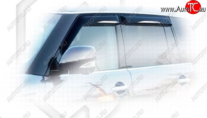 2 299 р. Дефлектора окон CA-Plastic INFINITI QX80 Z62 1-ый рестайлинг (2014-2018) (Classic полупрозрачный, Без хром.молдинга)  с доставкой в г. Воронеж