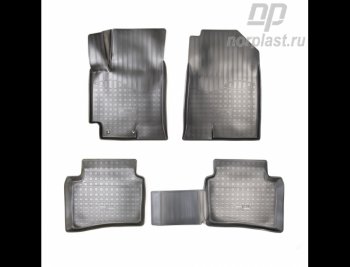3 499 р. Коврики салонные Noplast INFINITI Qx50 J55 (2017-2022) (Серый)  с доставкой в г. Воронеж. Увеличить фотографию 3