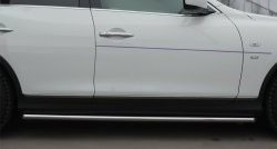 17 999 р. Защита порогов из круглой трубы диаметром 42 мм SLITKOFF INFINITI Qx50 J50 дорестайлинг (2013-2016)  с доставкой в г. Воронеж. Увеличить фотографию 2