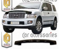 Дефлектор капота CA-Plastic INFINITI QX56 JA60 дорестайлинг (2004-2007)