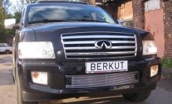 5 999 р. Декоративная вставка воздухозаборника Berkut INFINITI QX56 JA60 дорестайлинг (2004-2007)  с доставкой в г. Воронеж. Увеличить фотографию 1