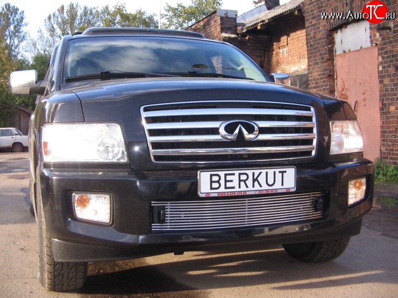 5 999 р. Декоративная вставка воздухозаборника Berkut INFINITI QX56 JA60 дорестайлинг (2004-2007)  с доставкой в г. Воронеж