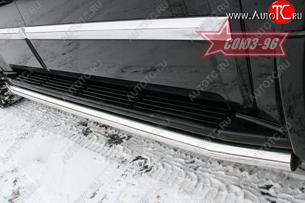 15 614 р. Защита порогов Souz-96 (d60) INFINITI QX56 JA60 дорестайлинг (2004-2007)  с доставкой в г. Воронеж