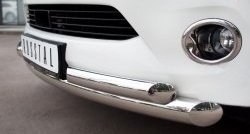 18 699 р. Защита переднего бампера (2 трубыØ76 и 63 мм, нержавейка) SLITKOFF INFINITI QX56 Z62 (2010-2013)  с доставкой в г. Воронеж. Увеличить фотографию 3