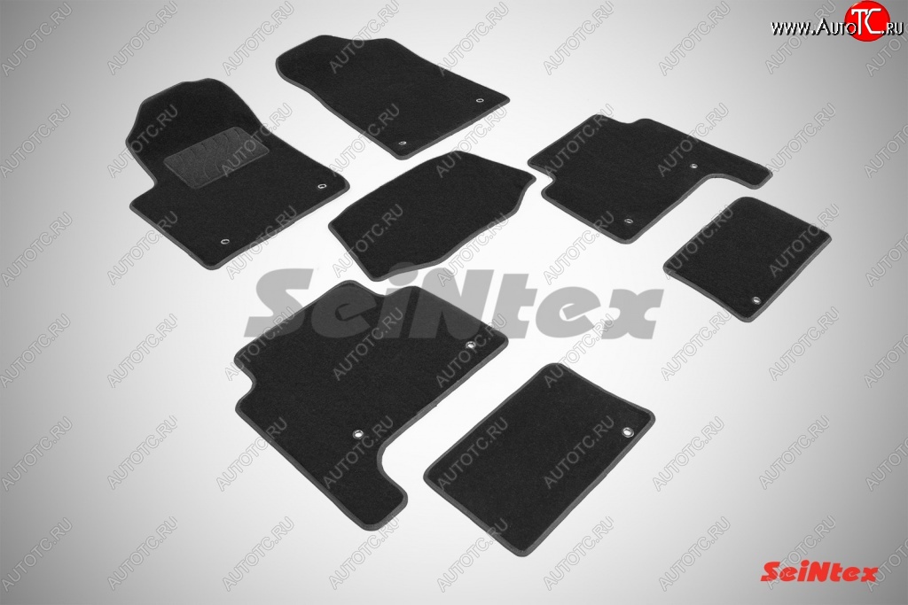 3 599 р. Износостойкие коврики в салон SeiNtex Premium LUX 4 шт. (ворсовые) INFINITI QX56 Z62 (2010-2013)  с доставкой в г. Воронеж
