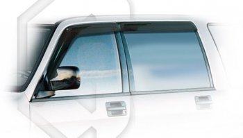 Дефлектора окон CA-Plastiс Isuzu Bighorn  UBS26GW,UBS73GW (1998-2002) 5 дв. 3-ий рестайлинг (Classic полупрозрачный, Без хром.молдинга)
