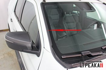 1 699 р. Водостоки (дефлектора) лобового стекла Стрелка 11  Isuzu D-Max  RG (2020-2023) DoubleCab  с доставкой в г. Воронеж. Увеличить фотографию 2