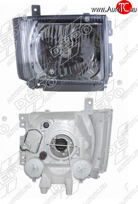 11 199 р. Правая фара (с электрокорректором) DEPO Isuzu Elf (NPR75)  дорестайлинг (2006-2014)  с доставкой в г. Воронеж