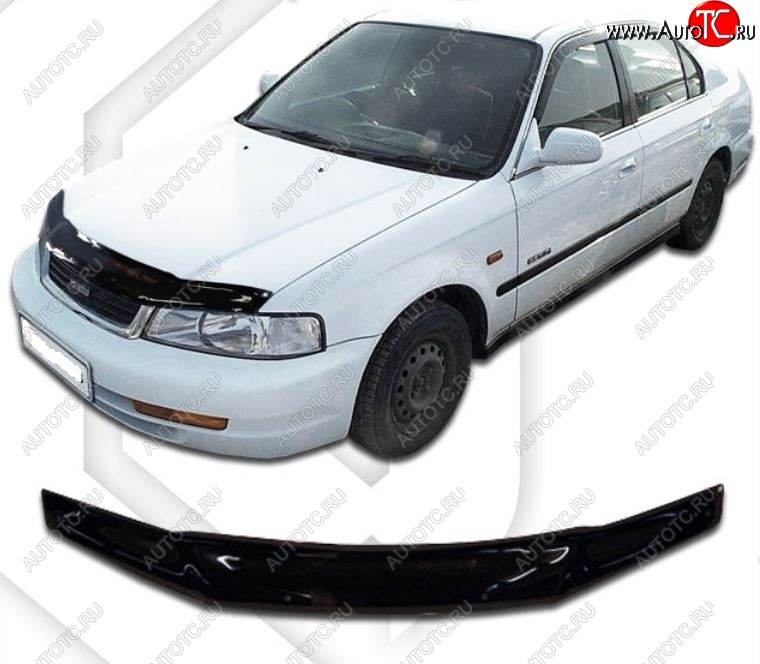 1 999 р. Дефлектор капота CA-Plastic Isuzu Gemeni JM4, JM5, JM6 (1997-2000) (Classic черный, Без надписи)  с доставкой в г. Воронеж
