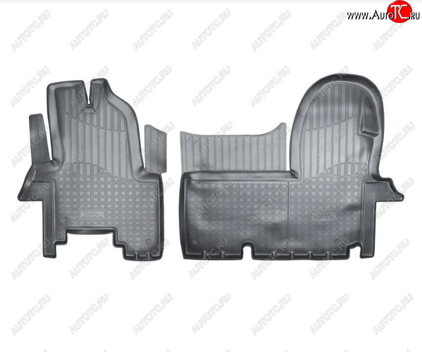 2 499 р. Комплект ковриков в салон Norplast Unidec  Iveco Daily (2006-2014) (Цвет: черный)  с доставкой в г. Воронеж