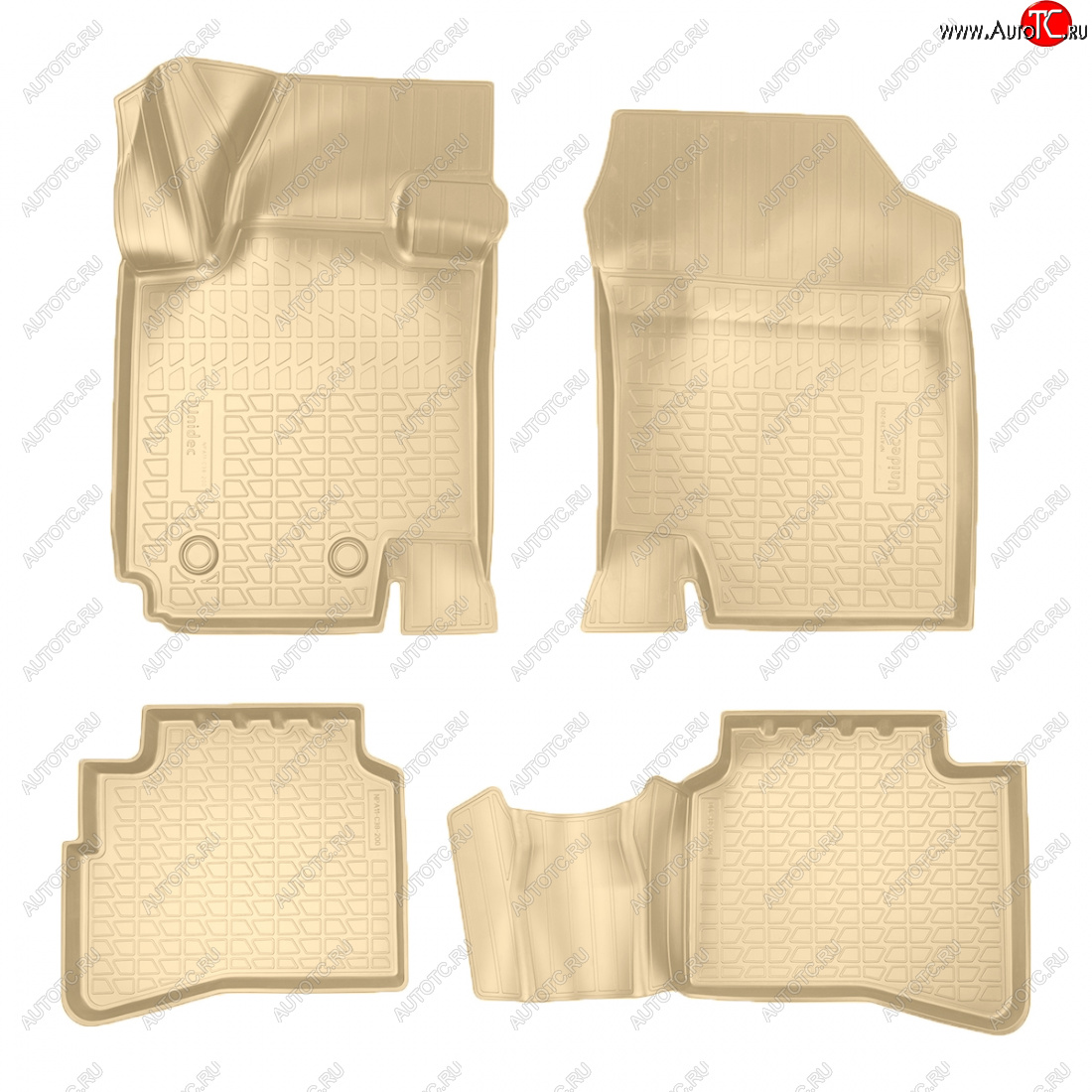2 269 р. Коврики салона Norplast Unidec  JAC JS4 (2021-2025) (бежевые)  с доставкой в г. Воронеж